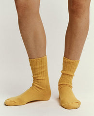 Accessories | Women The Great. The Cashmere Sock. Bright Marigold