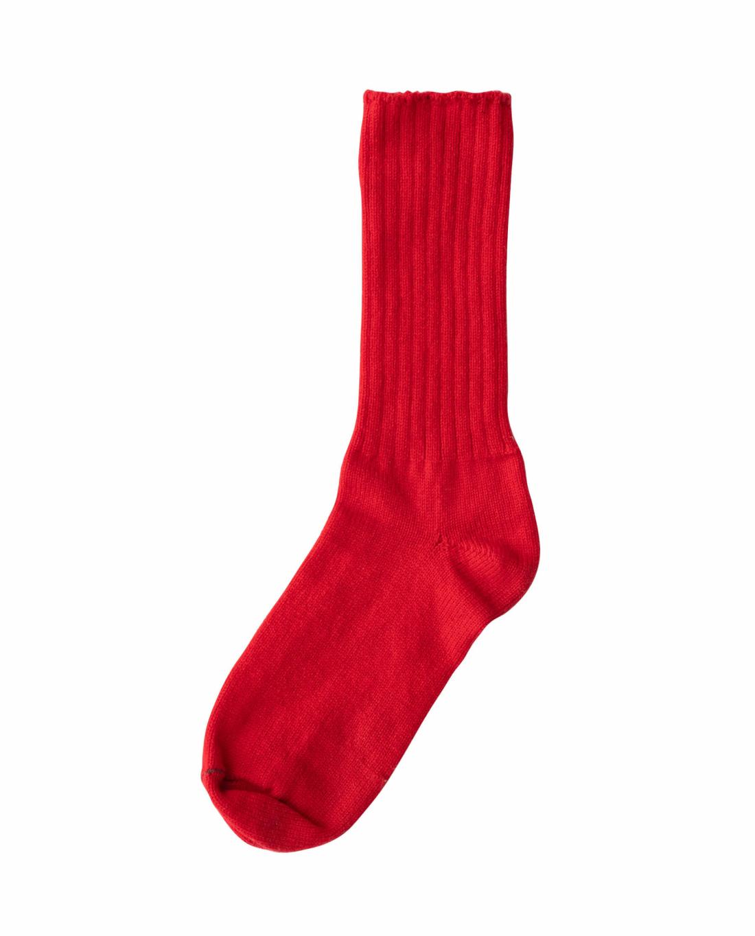Accessories | Women The Great. The Cashmere Sock. Bright Red