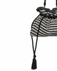 Accessories | Women The Great. The Cinched Bag. Black And Cream