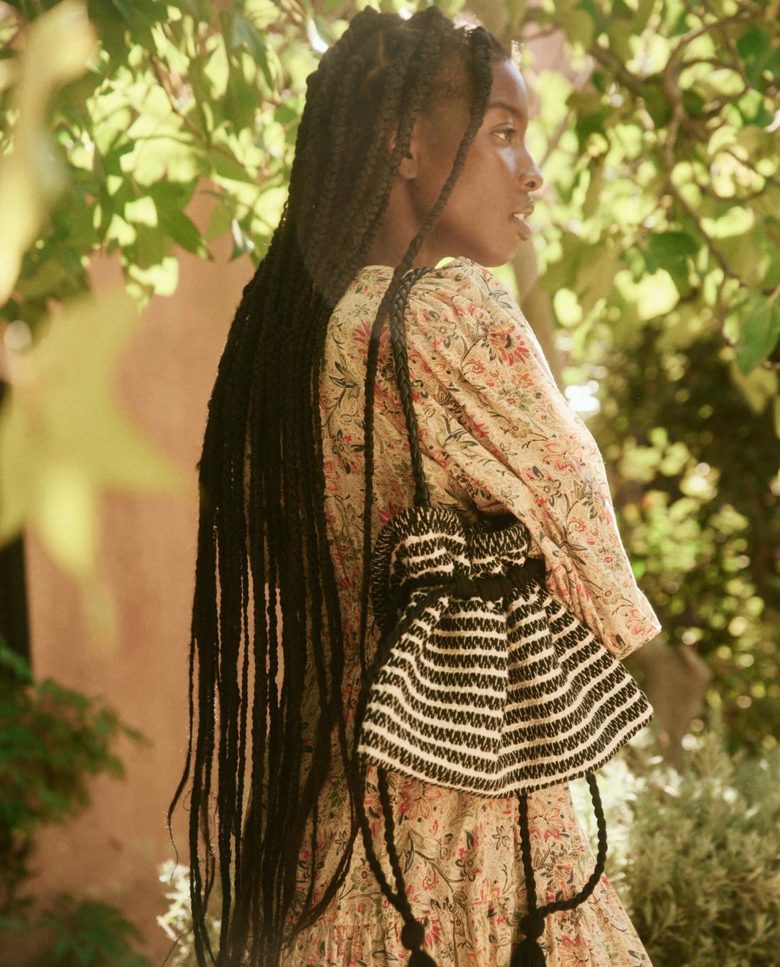 Accessories | Women The Great. The Cinched Bag. Black And Cream