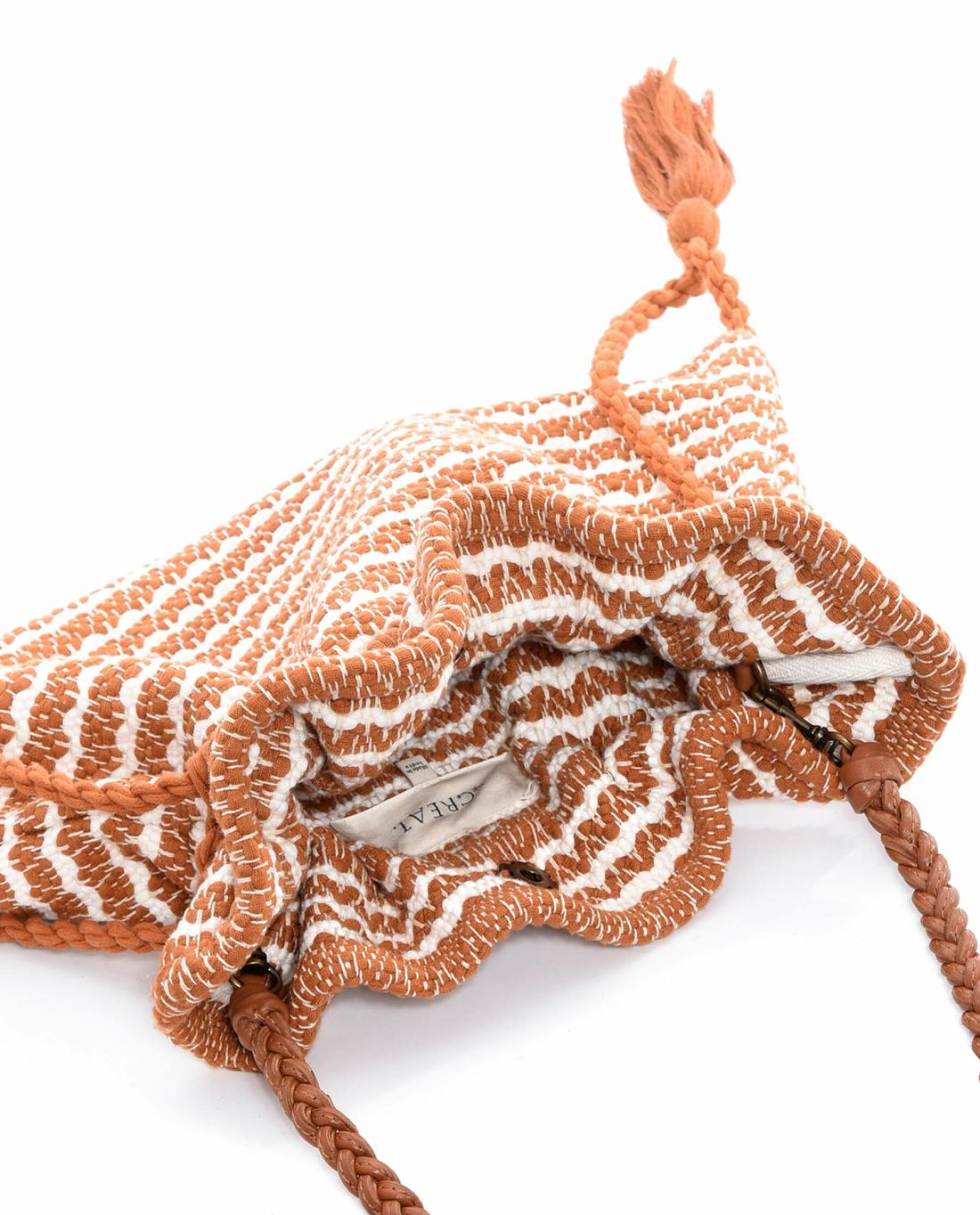 Accessories | Women The Great. The Cinched Bag. Carmel And Cream