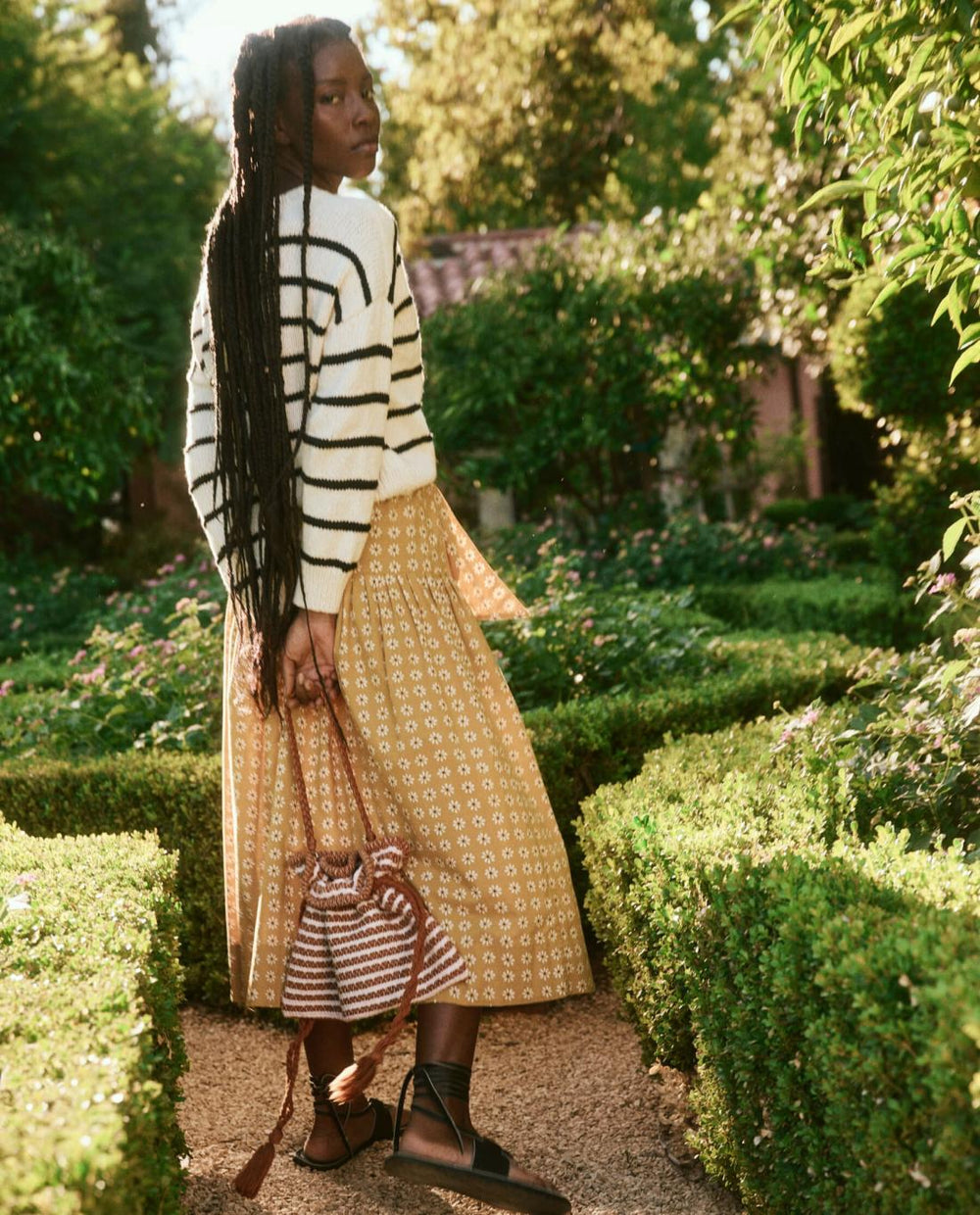 Accessories | Women The Great. The Cinched Bag. Carmel And Cream