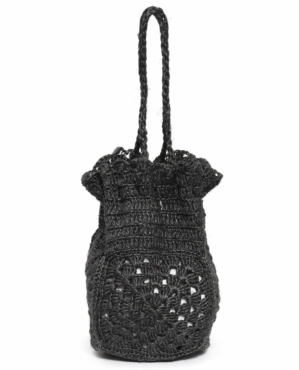 Accessories | Women The Great. The Crochet Drawstring Bag. Black