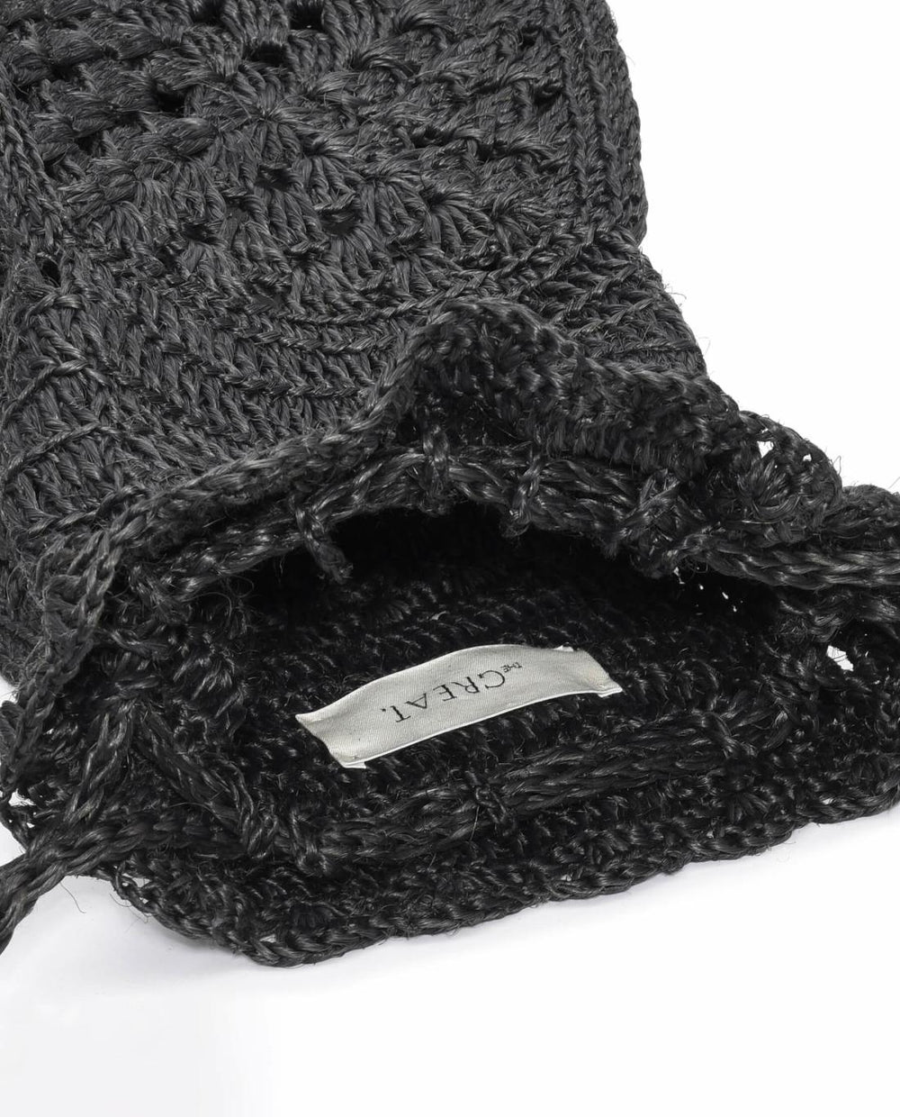 Accessories | Women The Great. The Crochet Drawstring Bag. Black