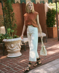 Accessories | Women The Great. The Crochet Drawstring Bag. Natural