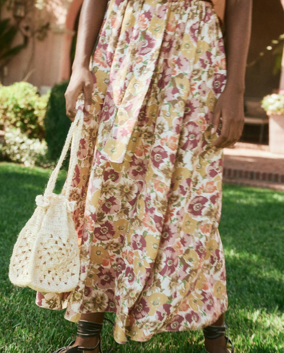 Accessories | Women The Great. The Crochet Drawstring Bag. Natural