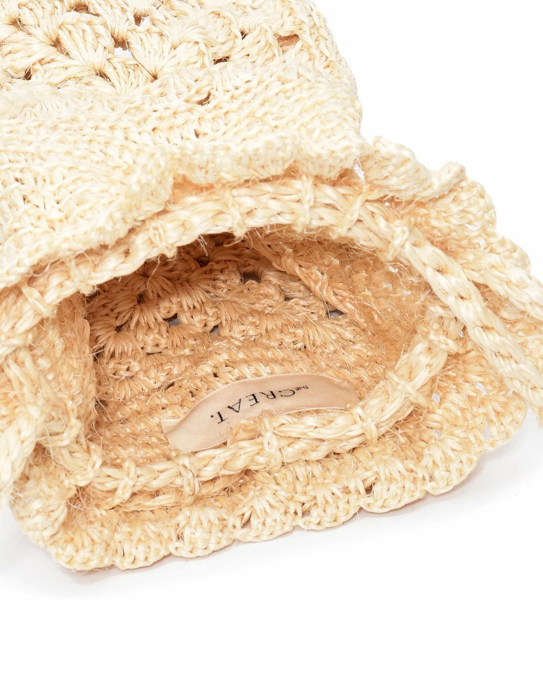 Accessories | Women The Great. The Crochet Drawstring Bag. Natural