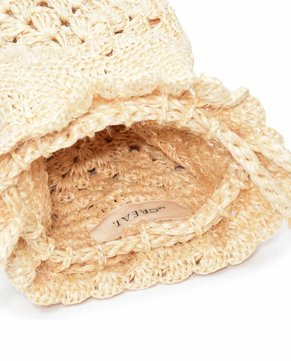 Accessories | Women The Great. The Crochet Drawstring Bag. Natural