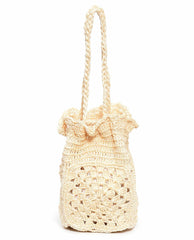 Accessories | Women The Great. The Crochet Drawstring Bag. Natural