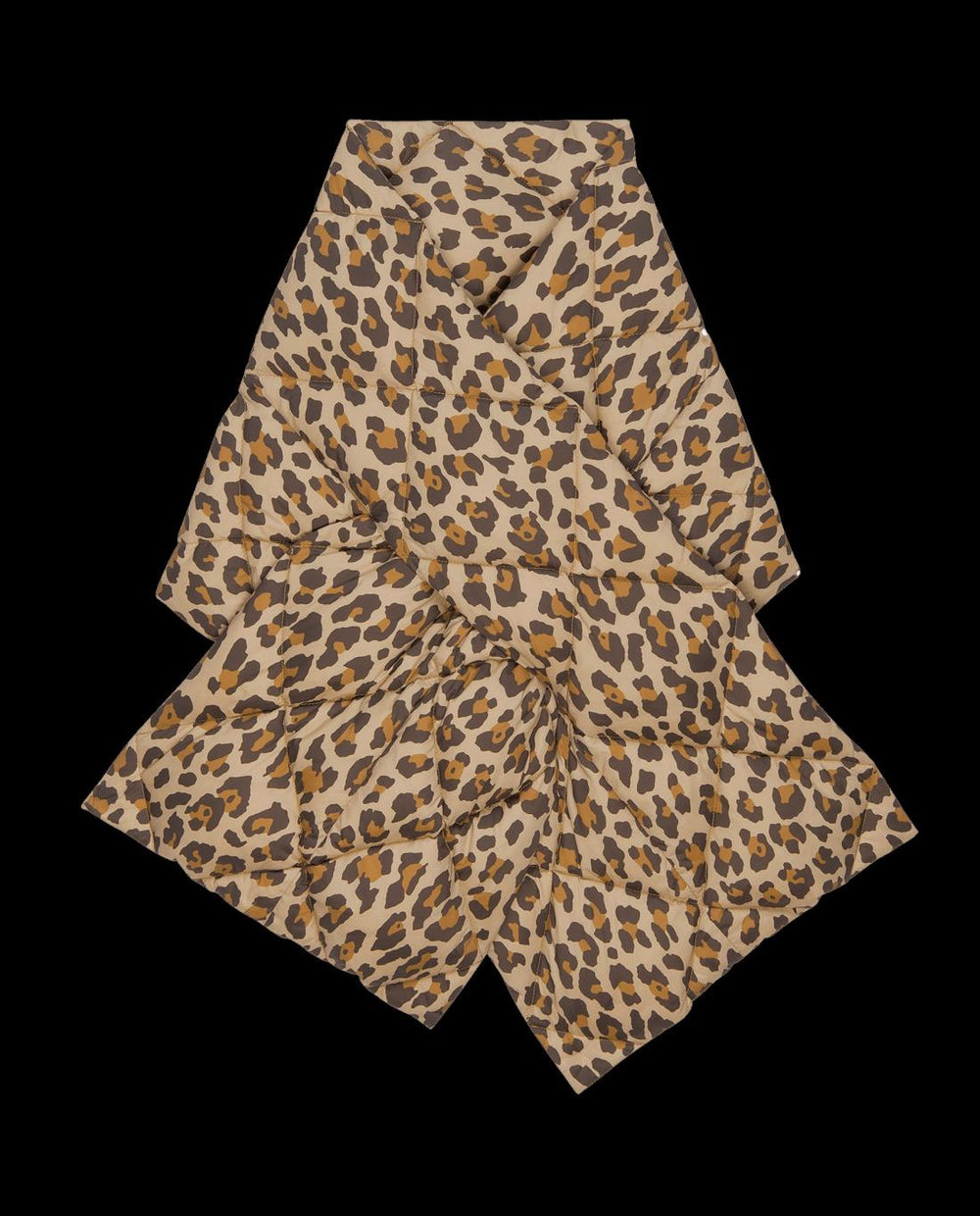 Accessories | Women The Great. The Down Quilted Puffer Scarf. Snow Leopard