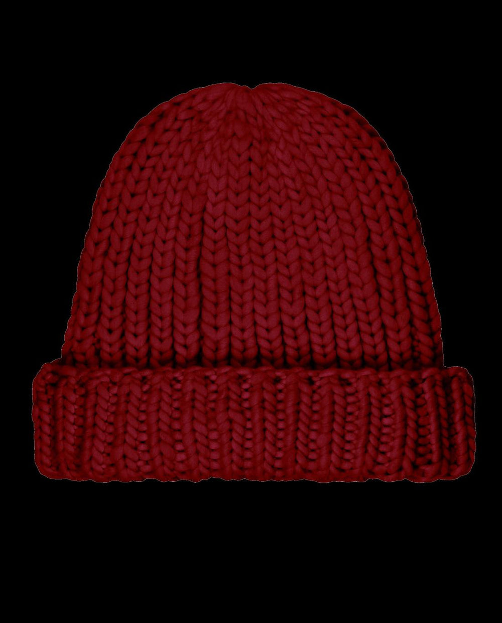 Accessories | Women The Great. The Handknit Chunky Beanie. Red Berry