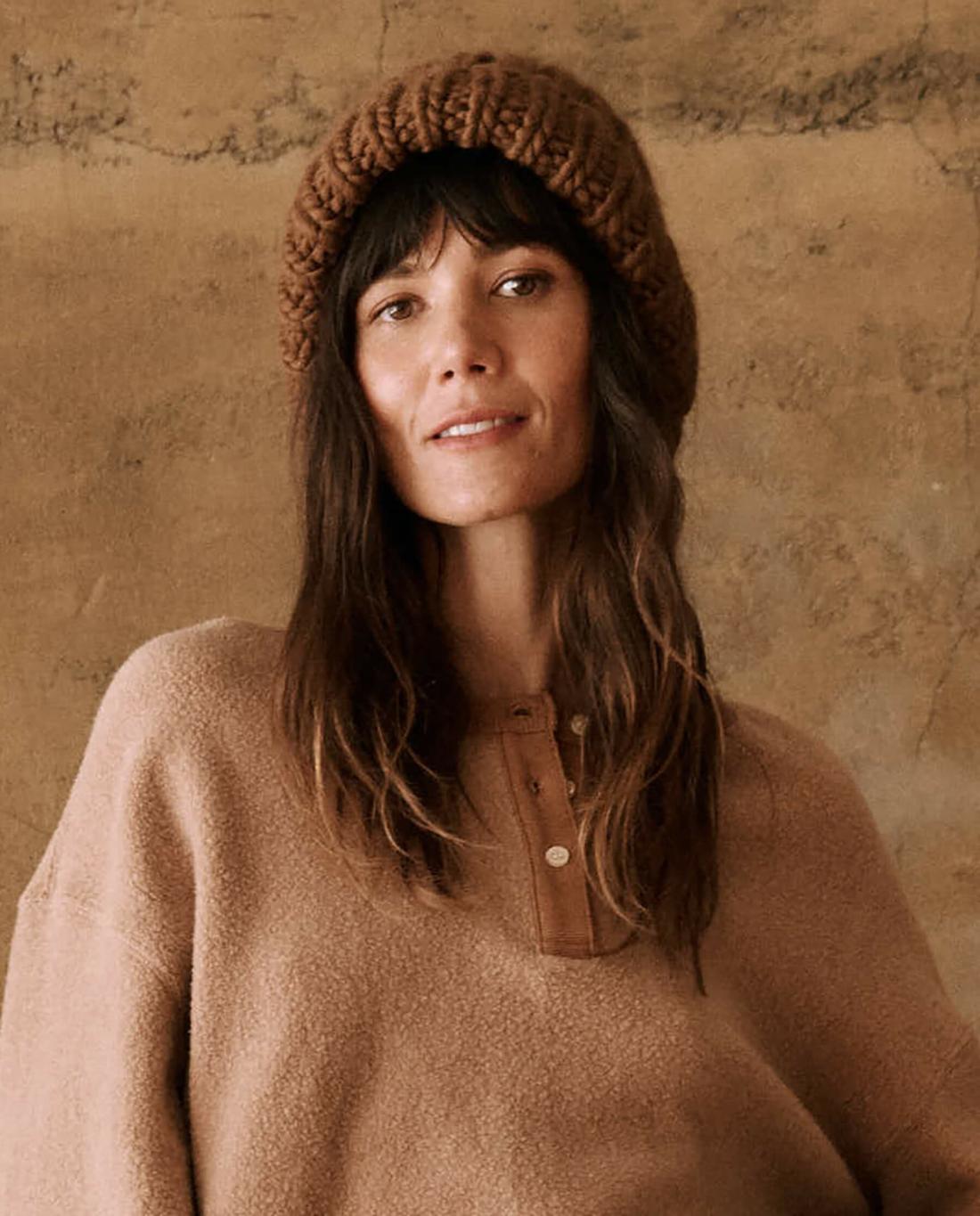 Accessories | Women The Great. The Handknit Chunky Beanie. Santal