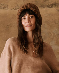 Accessories | Women The Great. The Handknit Chunky Beanie. Santal