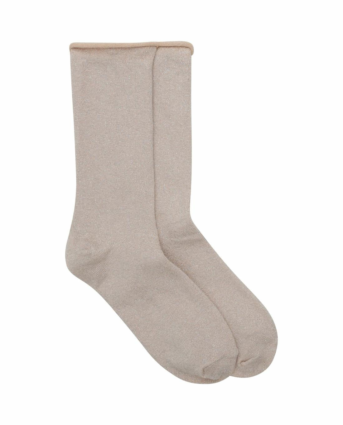 Accessories | Women The Great. The Lurex Sock. Pale Rose