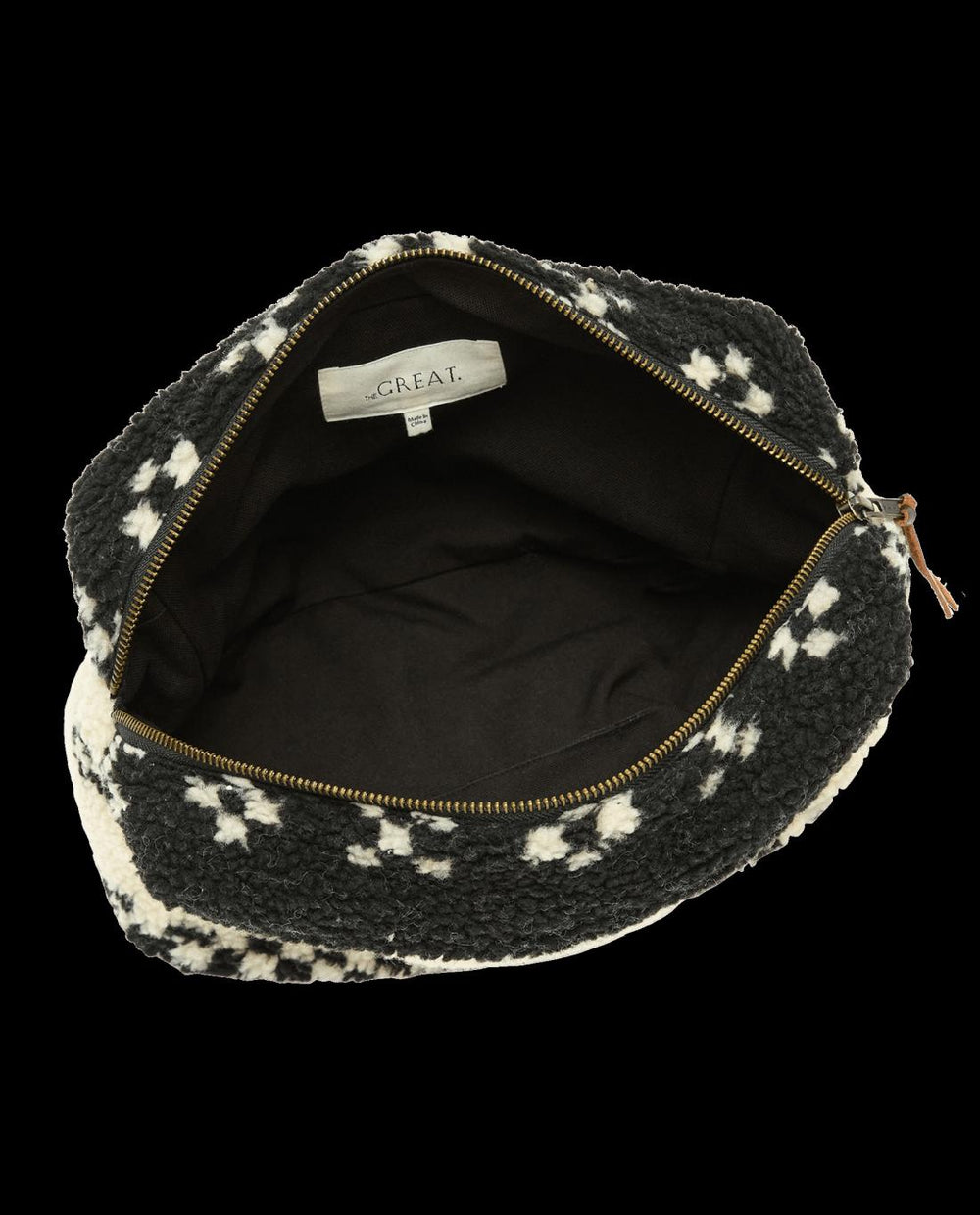 Accessories | Women The Great. The Sherpa Pouch. Black Geo