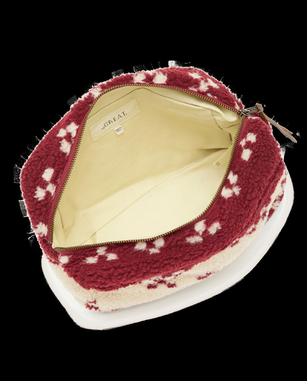 Accessories | Women The Great. The Sherpa Pouch. Bordeaux Geo