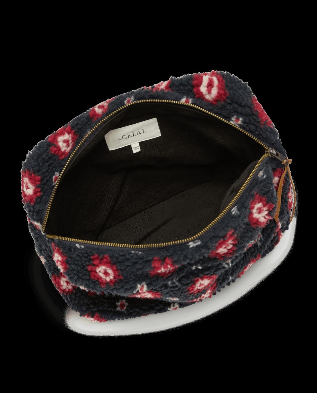 Accessories | Women The Great. The Sherpa Pouch. Navy Geo Daisy