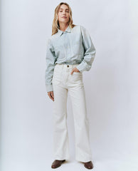 Denim | Women The Great. The Dock Jean. Natural Hemp