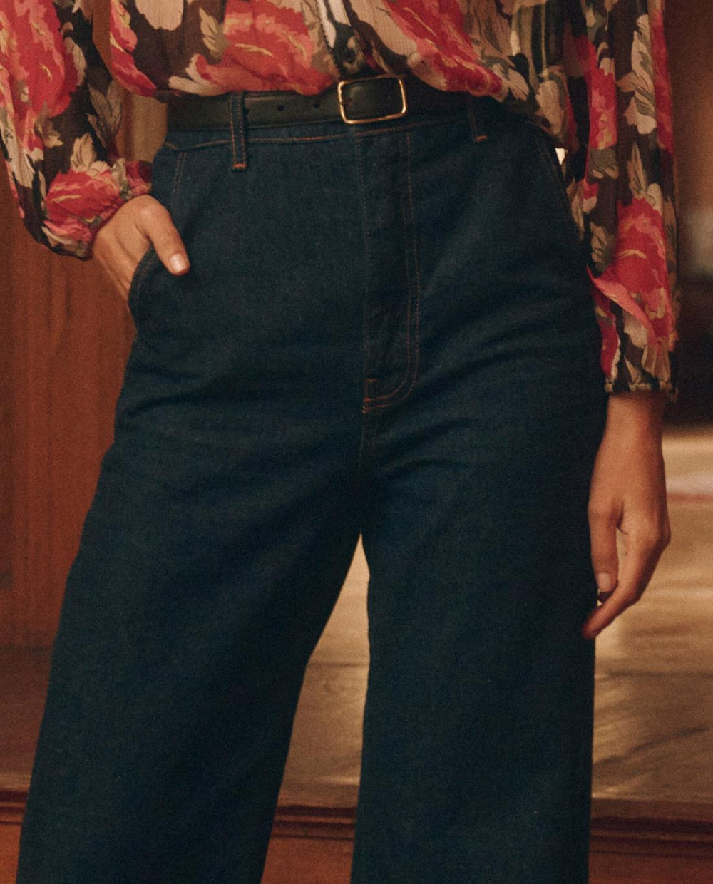 Denim | Women The Great. The Painter Pant. Rinse Wash