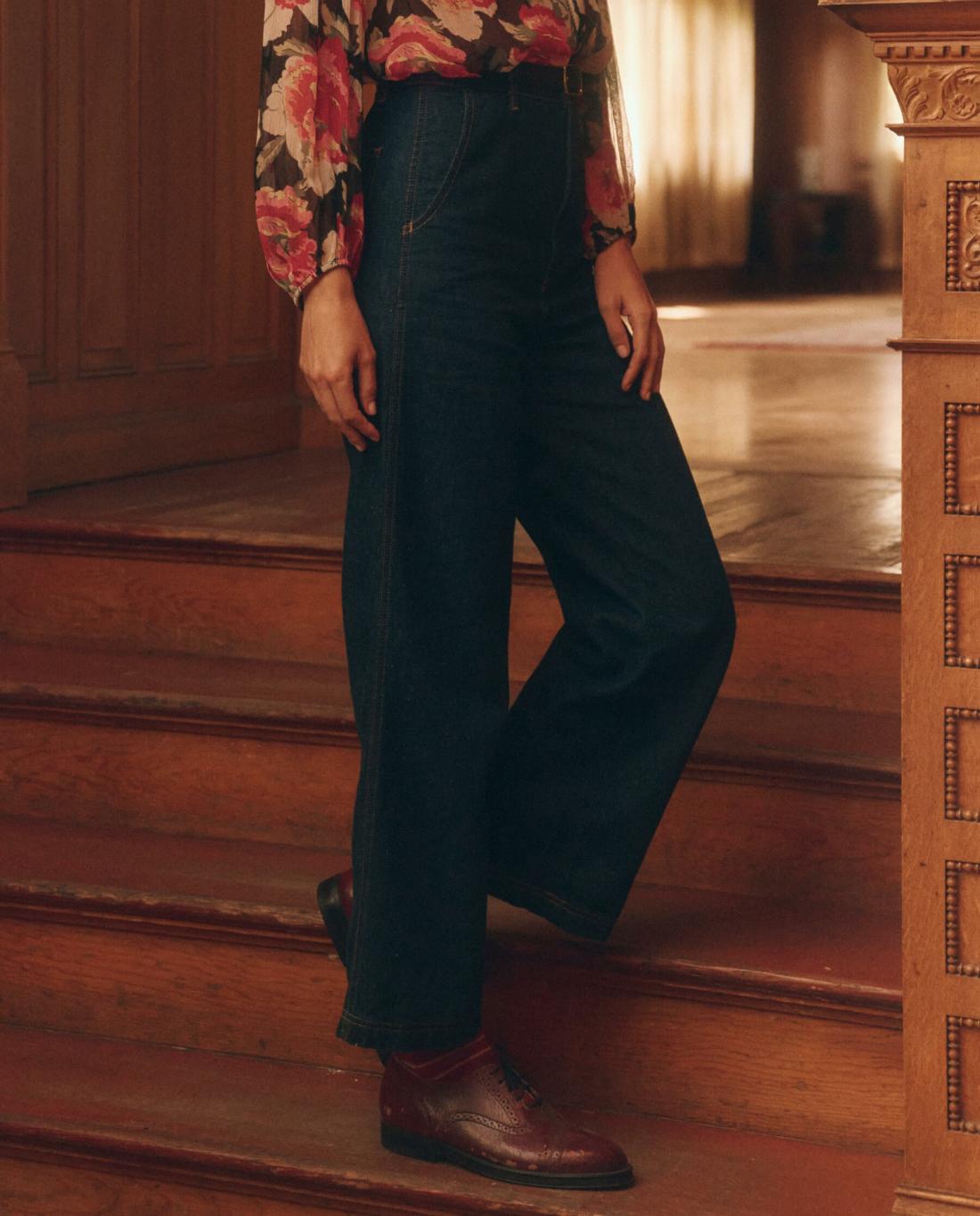 Denim | Women The Great. The Painter Pant. Rinse Wash