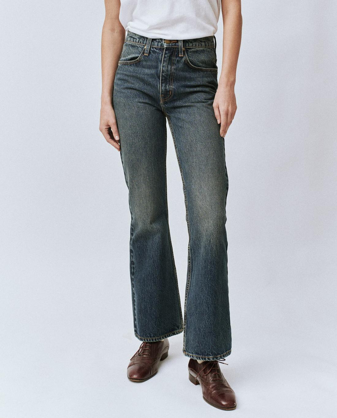 Denim | Women The Great. The Penny Jean. Powell Wash