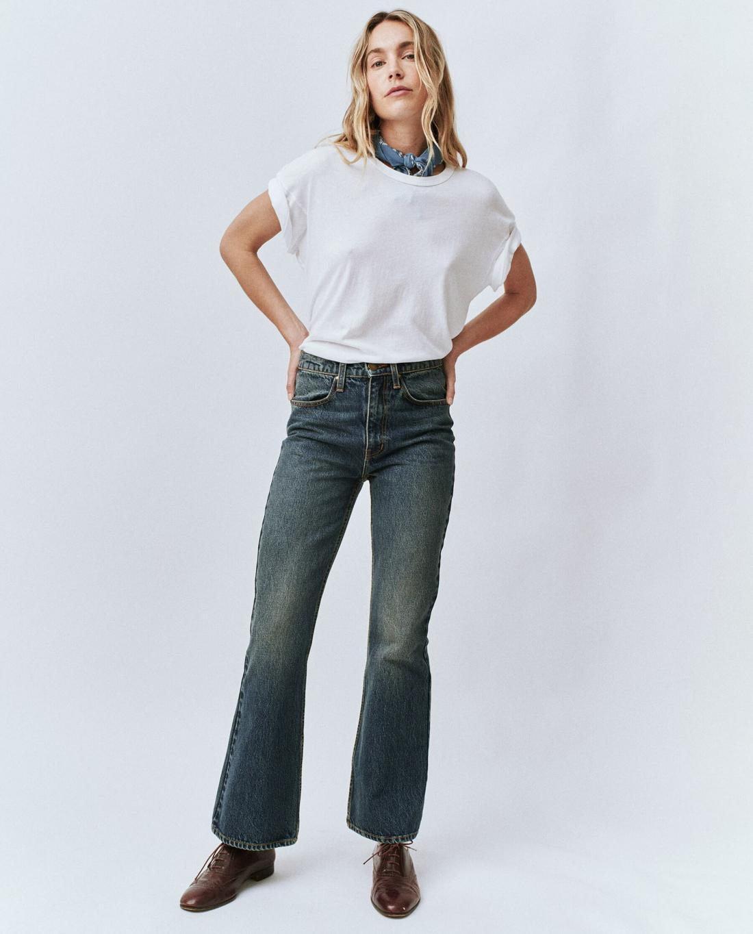 Denim | Women The Great. The Penny Jean. Powell Wash