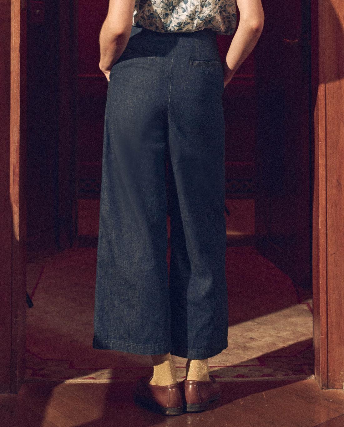 Denim | Women The Great. The Sculpted Trouser. Rinse Wash