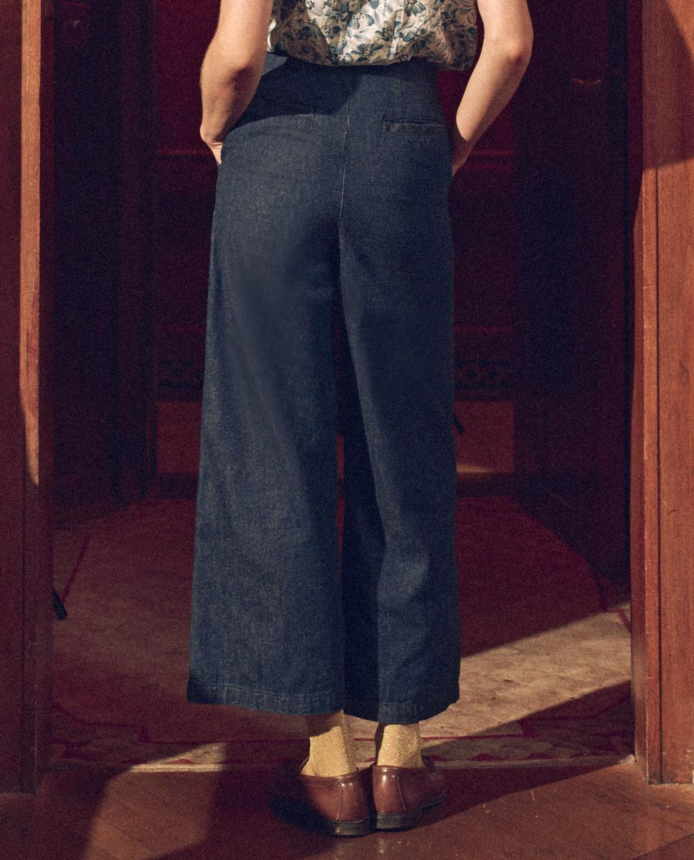 Denim | Women The Great. The Sculpted Trouser. Rinse Wash
