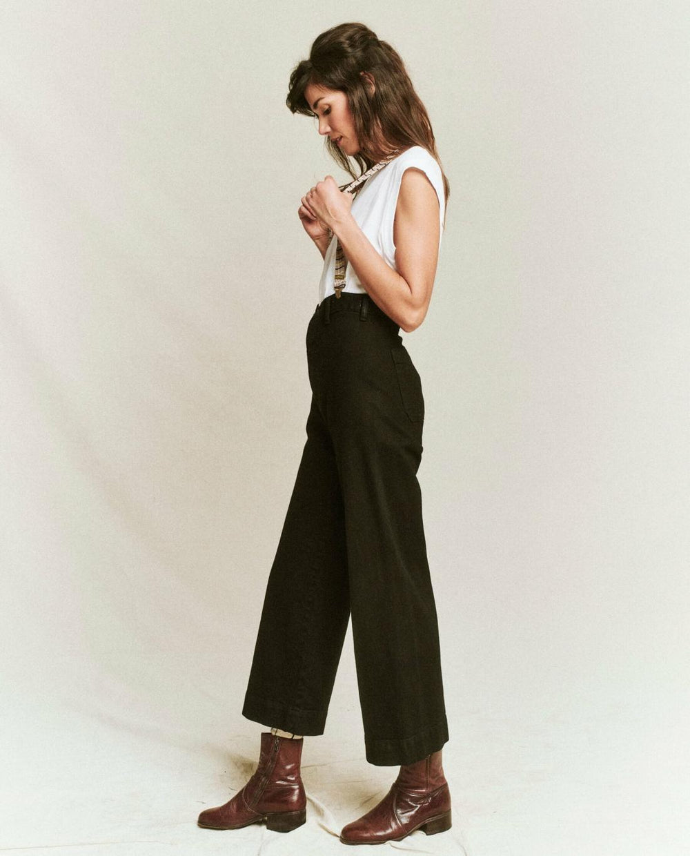 Denim | Women The Great. The Seafair Jean. Black