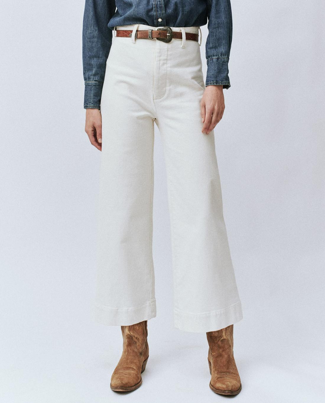 Denim | Women The Great. The Seafair Jean. Vintage Stone