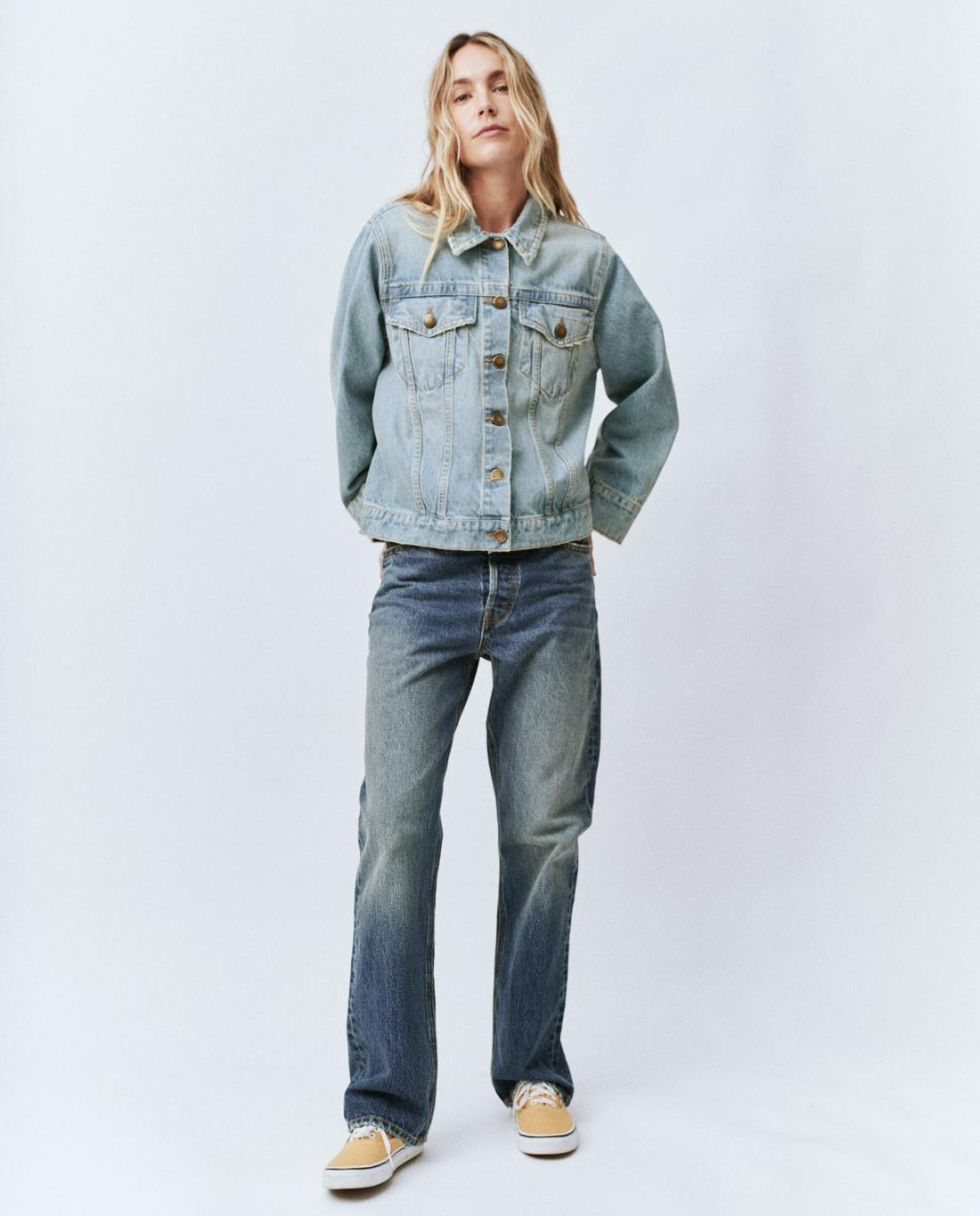 Denim | Women The Great. The Wayne Jean (30” Inseam). Montana Wash