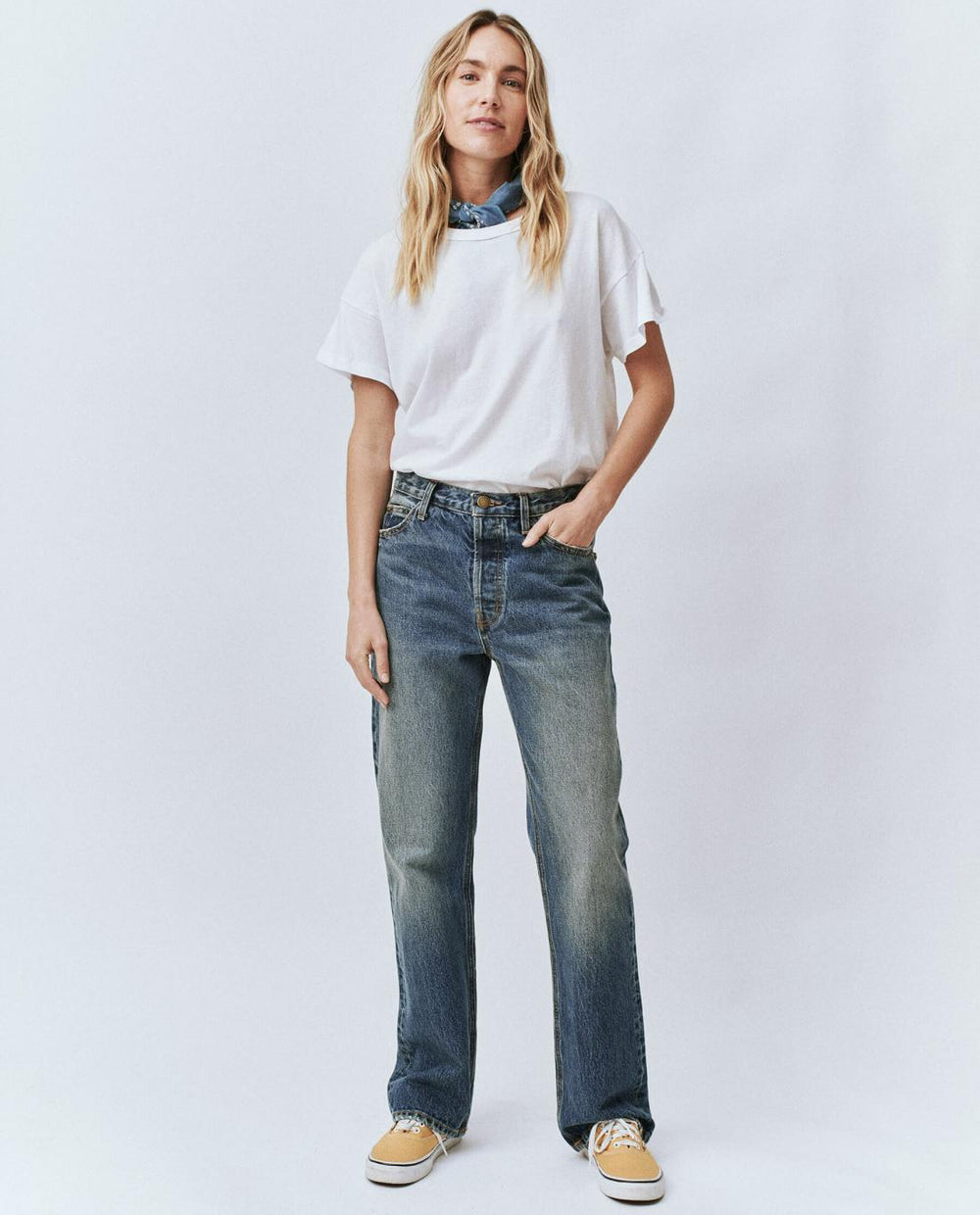 Denim | Women The Great. The Wayne Jean (30” Inseam). Montana Wash