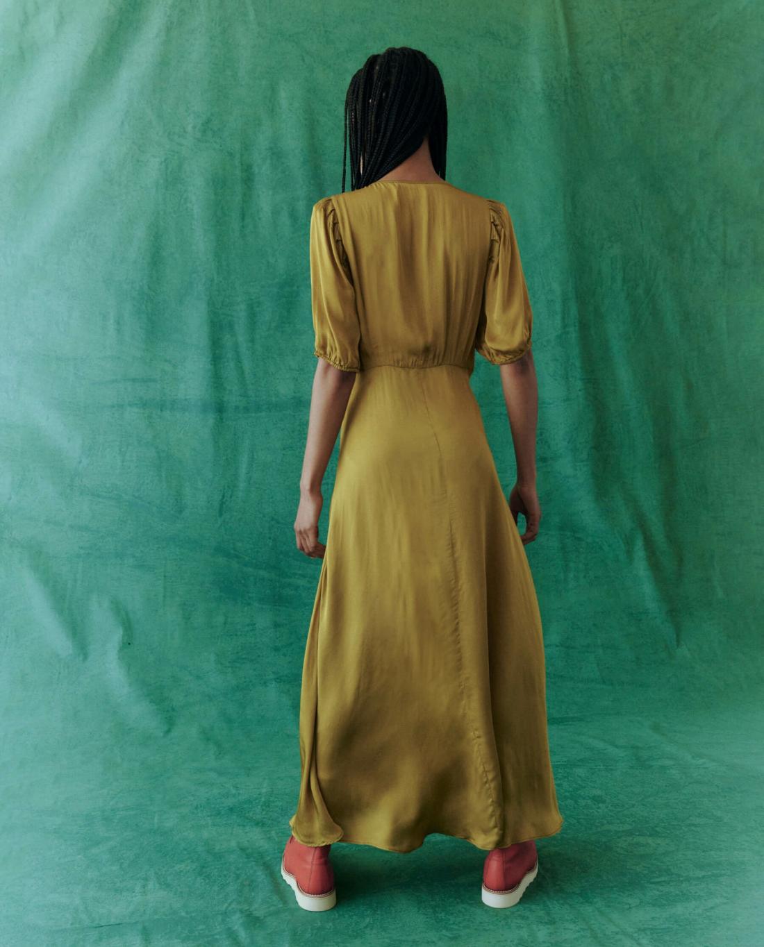 Dresses | Women The Great. The Gilded Dress. Gold Leaf