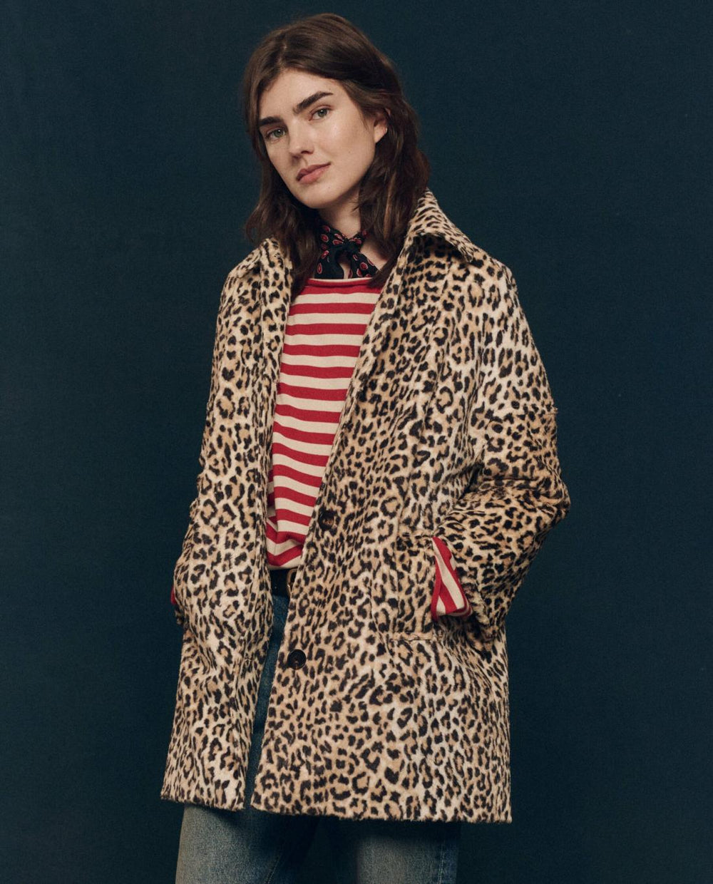 Jackets &amp; Outerwear | Women The Great. The Car Coat. Vintage Leopard
