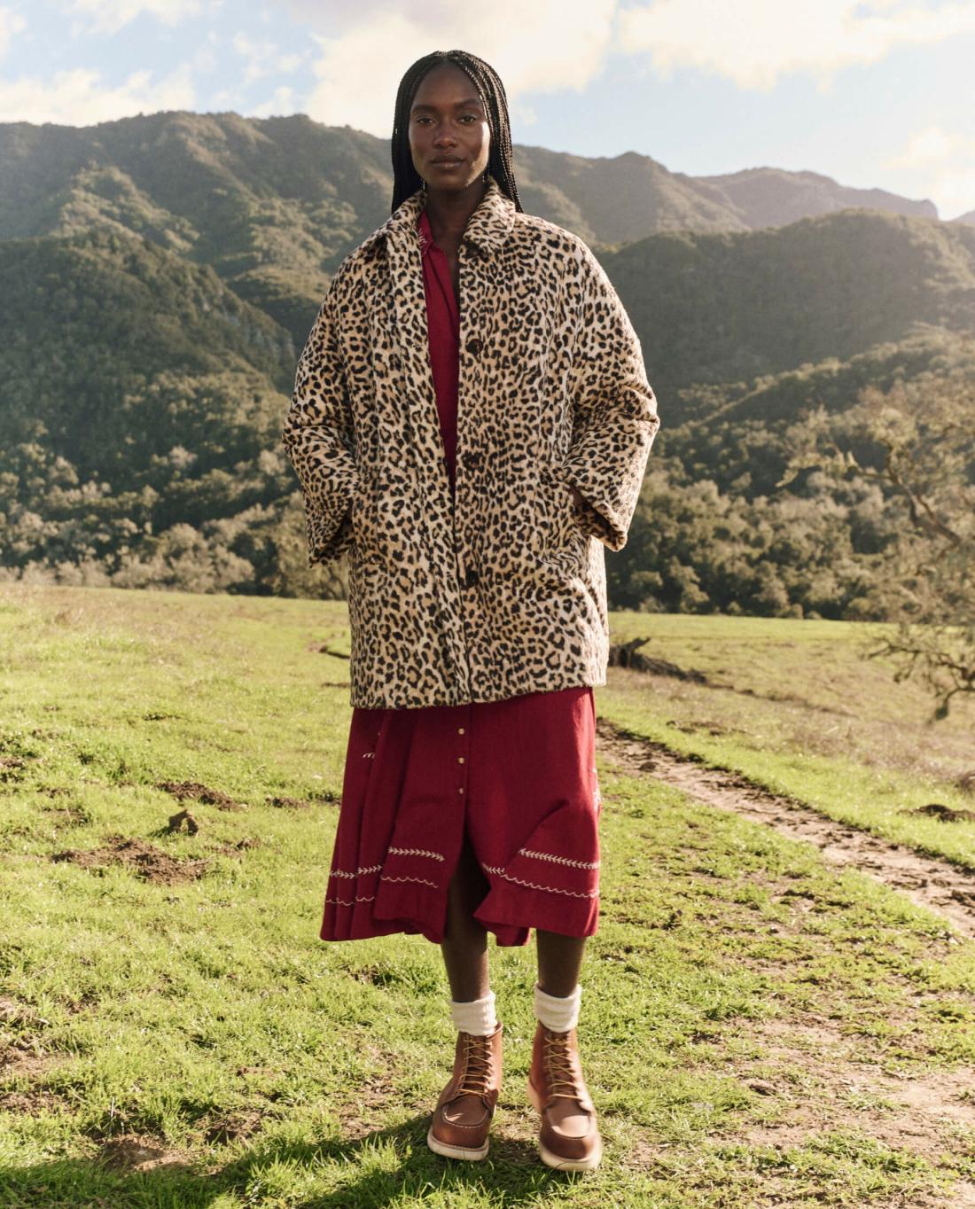 Jackets &amp; Outerwear | Women The Great. The Car Coat. Vintage Leopard