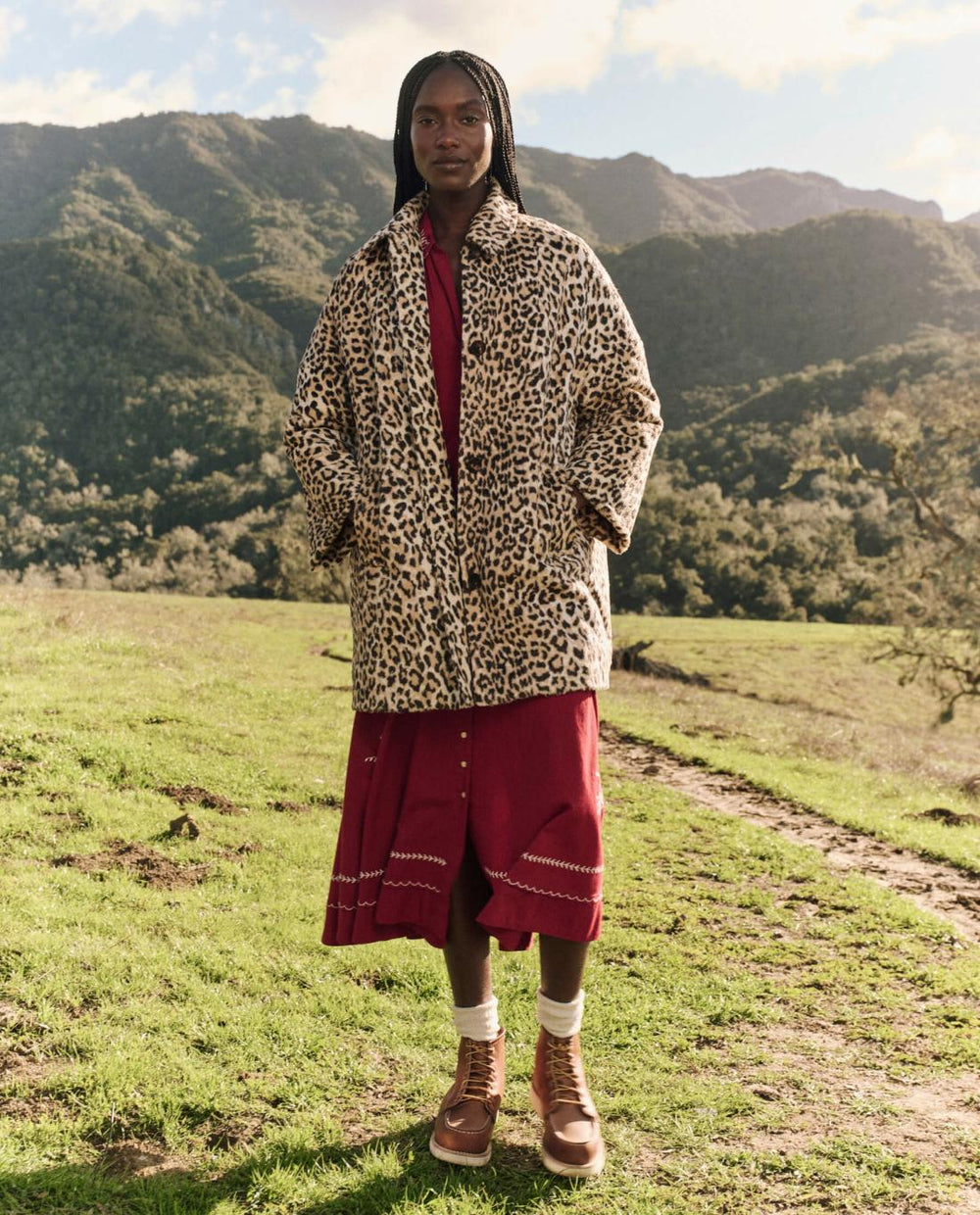 Jackets &amp; Outerwear | Women The Great. The Car Coat. Vintage Leopard