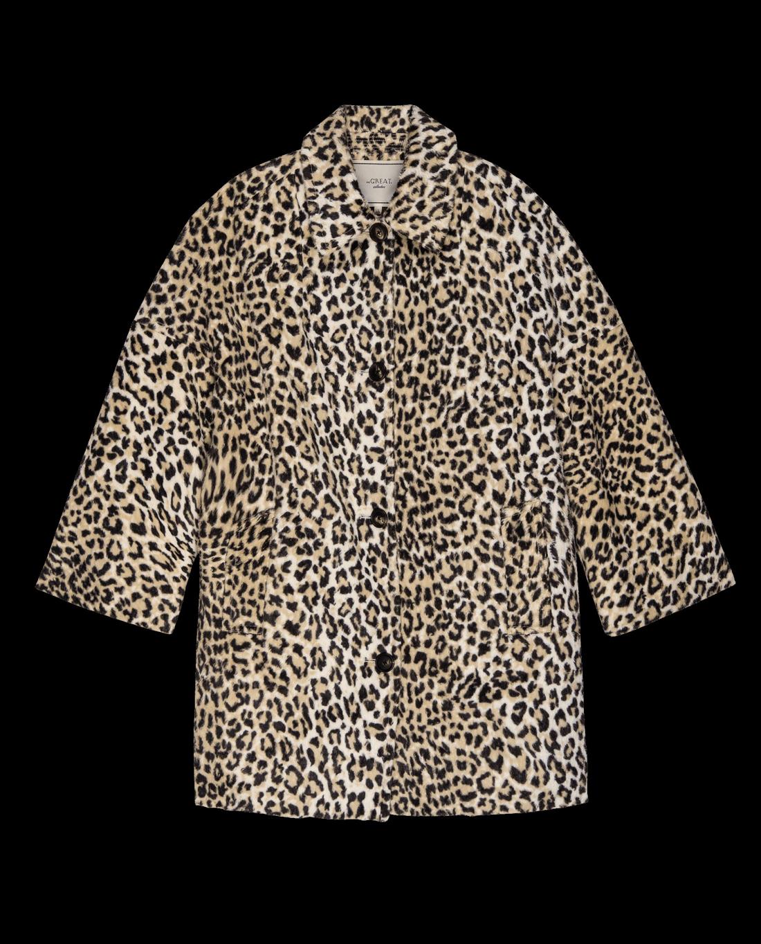 Jackets &amp; Outerwear | Women The Great. The Car Coat. Vintage Leopard