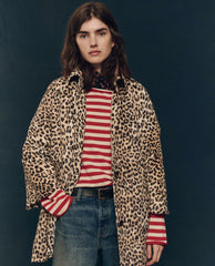 Jackets &amp; Outerwear | Women The Great. The Car Coat. Vintage Leopard
