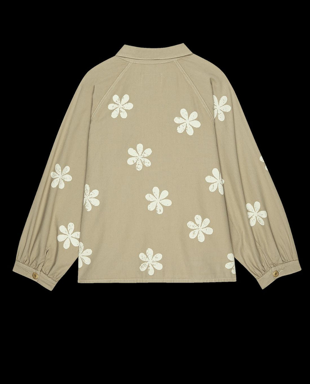 Jackets &amp; Outerwear | Women The Great. The Commodore Jacket With Daisy Stamp. Khaki With Daisy Stamp