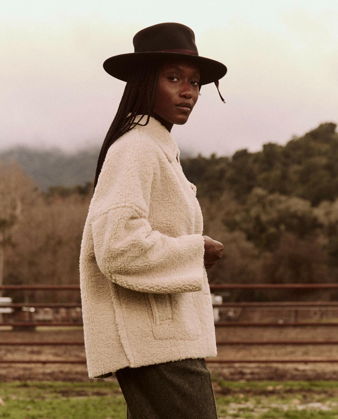 Jackets &amp; Outerwear | Women The Great. The Cropped Plush Car Coat. Malt