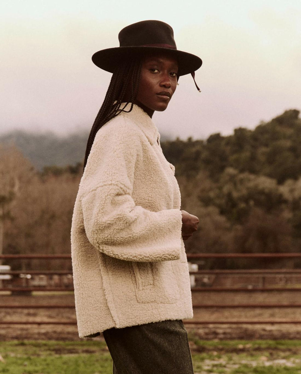 Jackets &amp; Outerwear | Women The Great. The Cropped Plush Car Coat. Malt