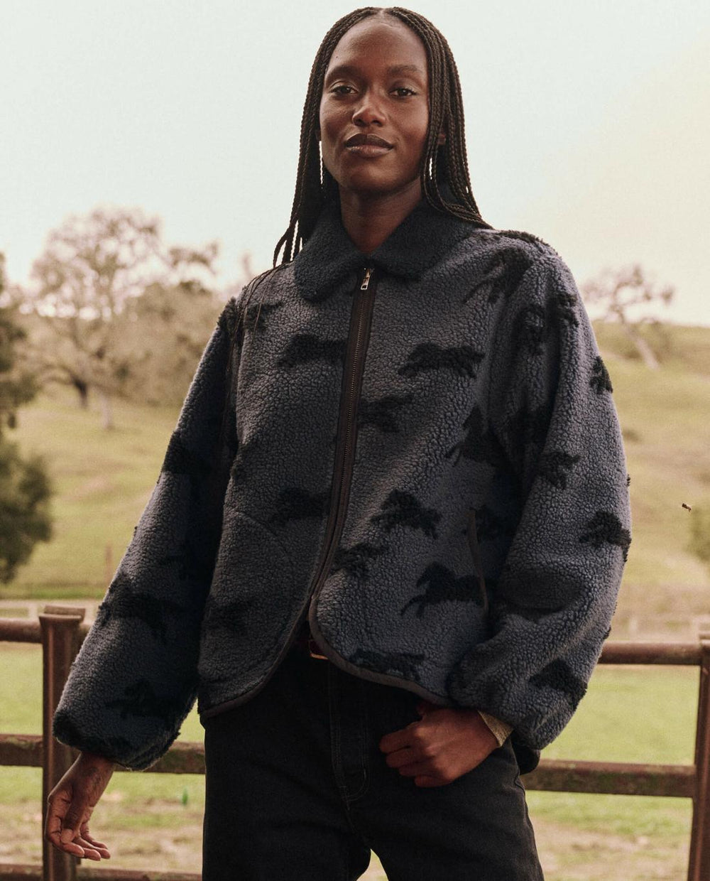 Jackets &amp; Outerwear | Women The Great. The Pasture Jacket. Blue Grass