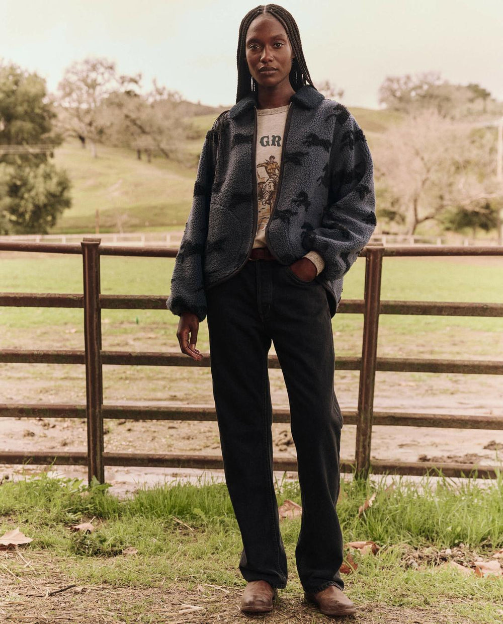 Jackets &amp; Outerwear | Women The Great. The Pasture Jacket. Blue Grass