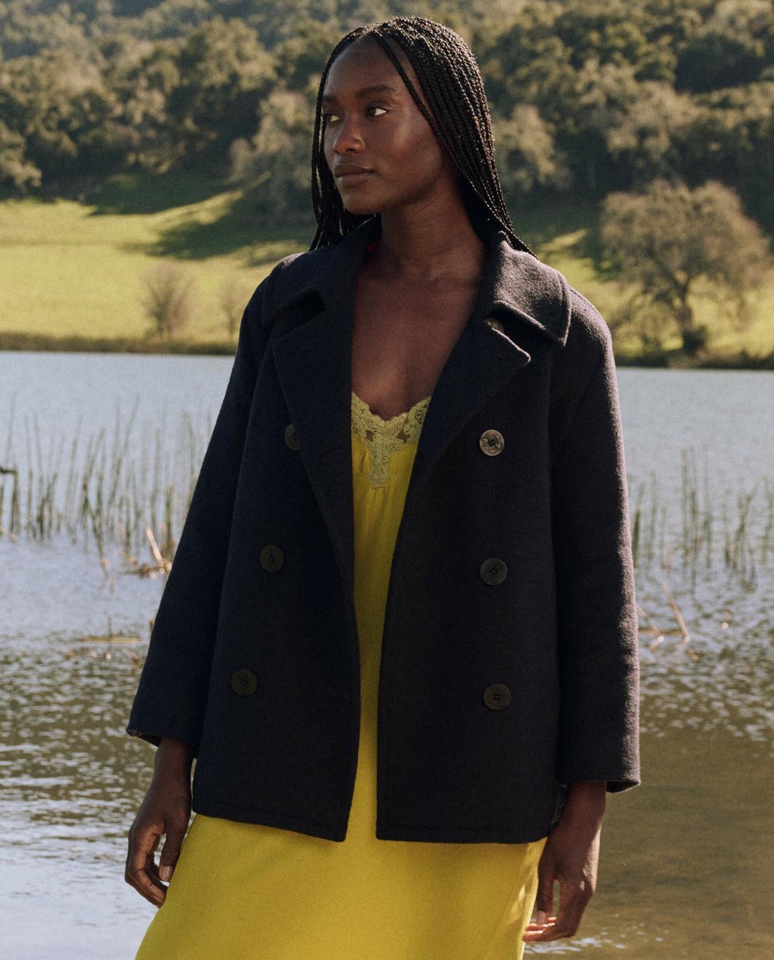 Jackets &amp; Outerwear | Women The Great. The Peacoat. Navy