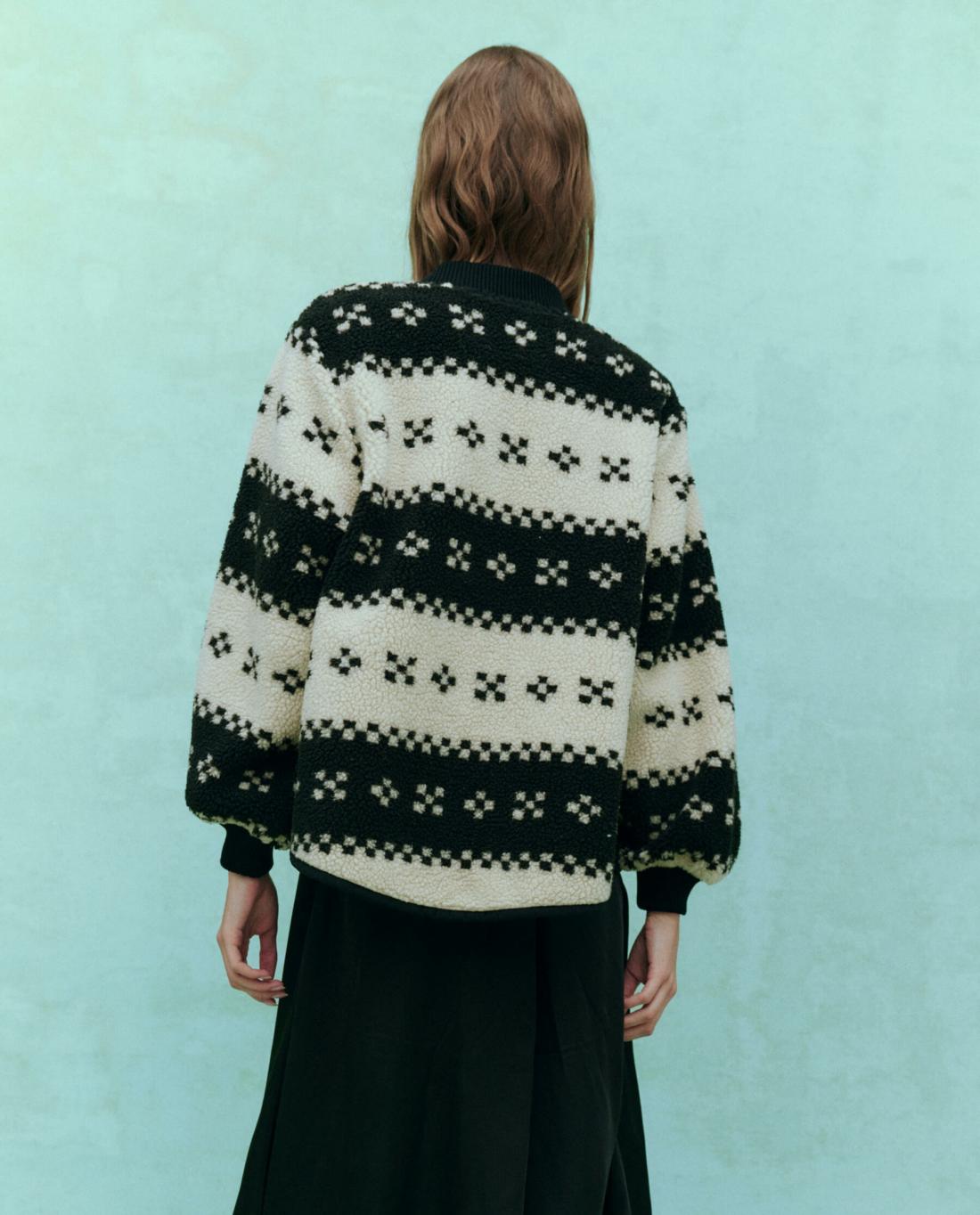 Jackets &amp; Outerwear | Women The Great. The Plush Bomber. Black Geo