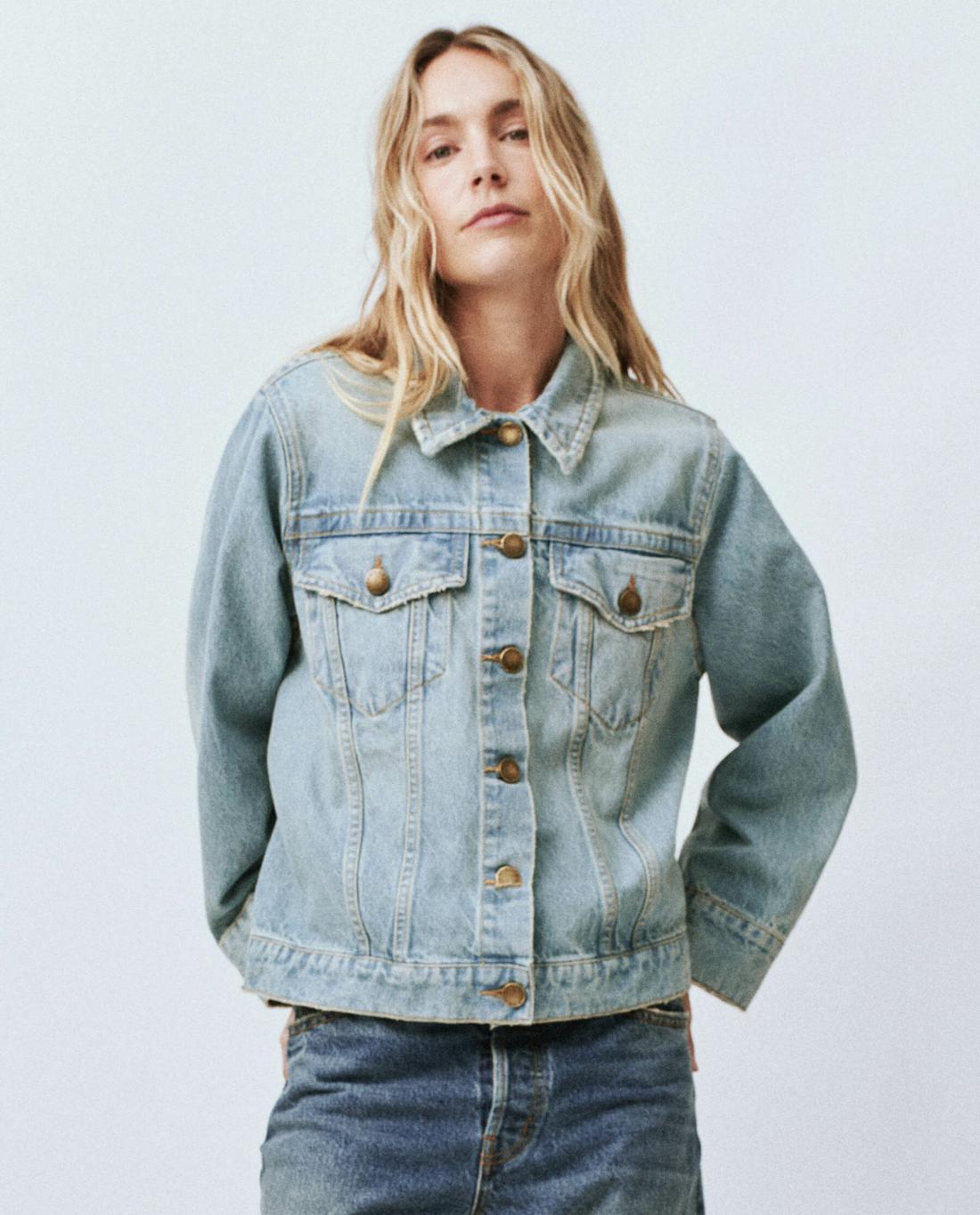 Jackets &amp; Outerwear | Women The Great. The Slouchy Jean Jacket. Great Plains Wash
