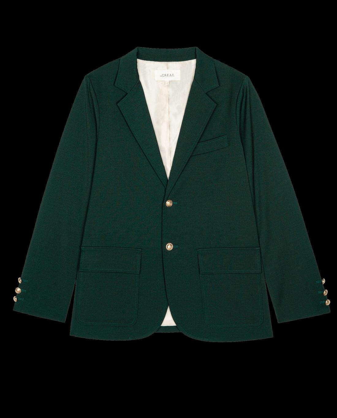 Jackets &amp; Outerwear | Women The Great. The Tailored Blazer. Winter Pine