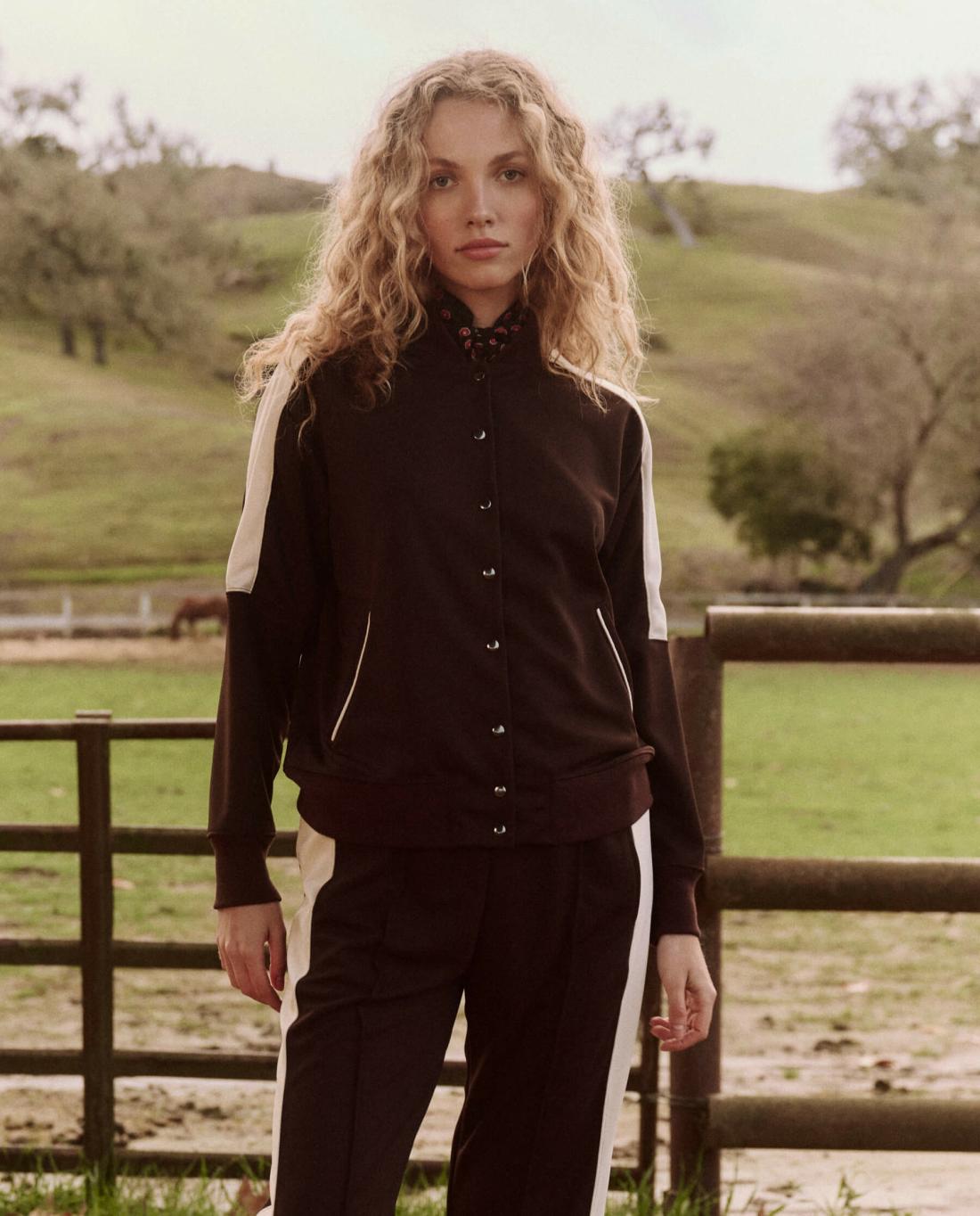 Jackets &amp; Outerwear | Women The Great. The Track Jacket. Driftwood