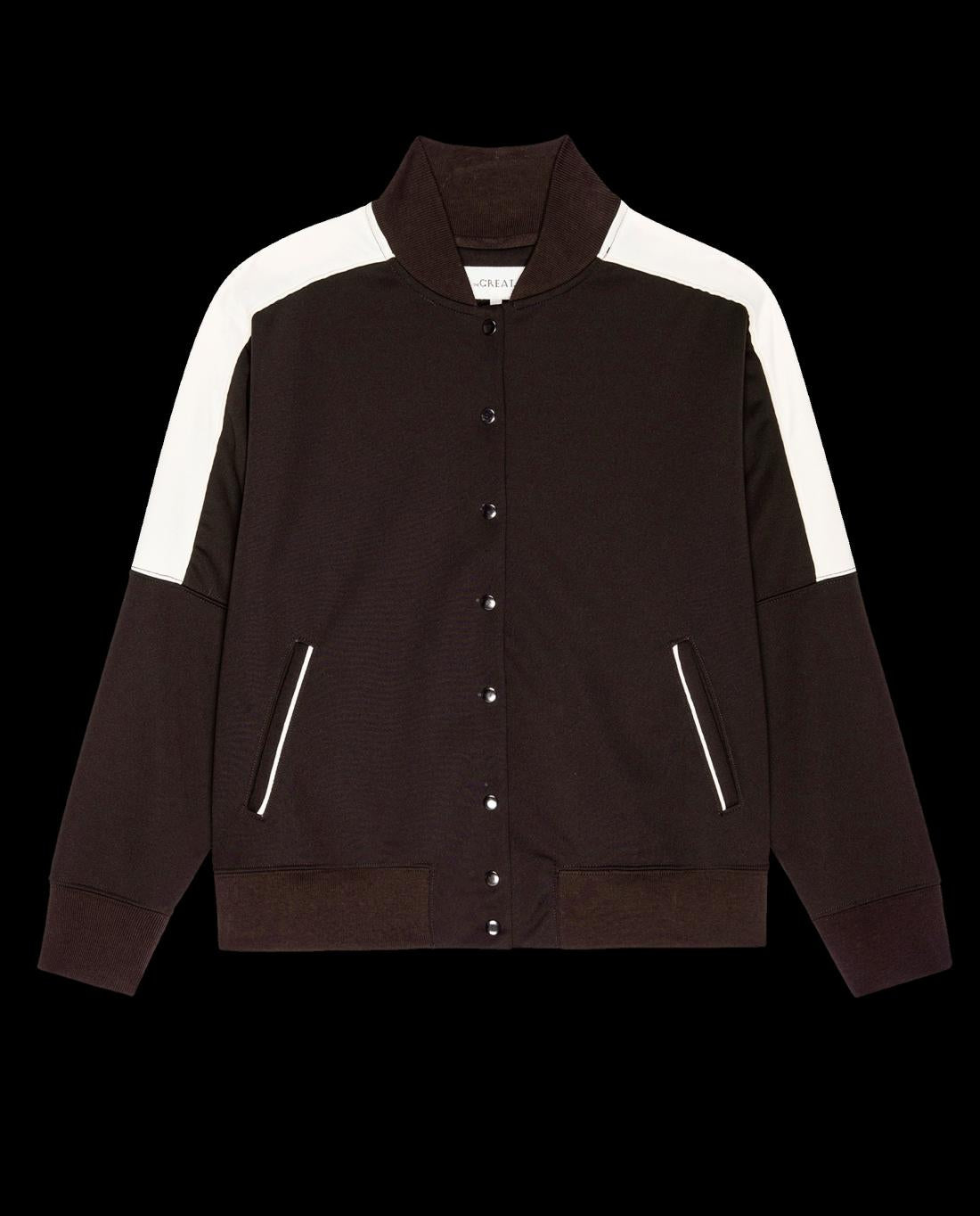 Jackets &amp; Outerwear | Women The Great. The Track Jacket. Driftwood