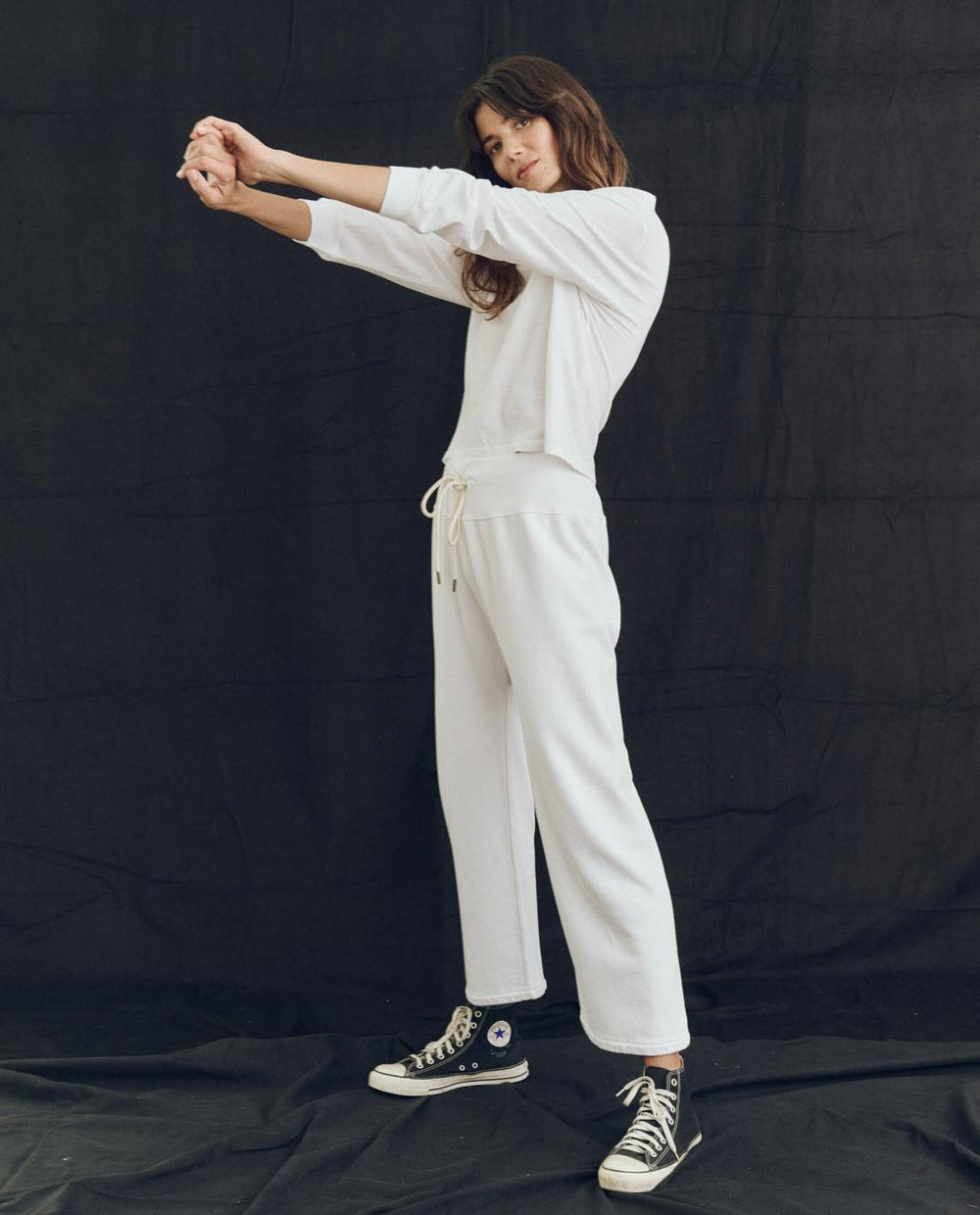 Long Sleeve Tees | Women The Great. The Campus Crew. True White